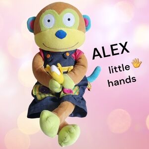 Alex little hands Play And Learn To Dress Stuffed Monkey